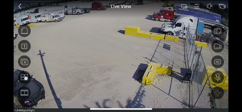 Semi Truck Parking Lot